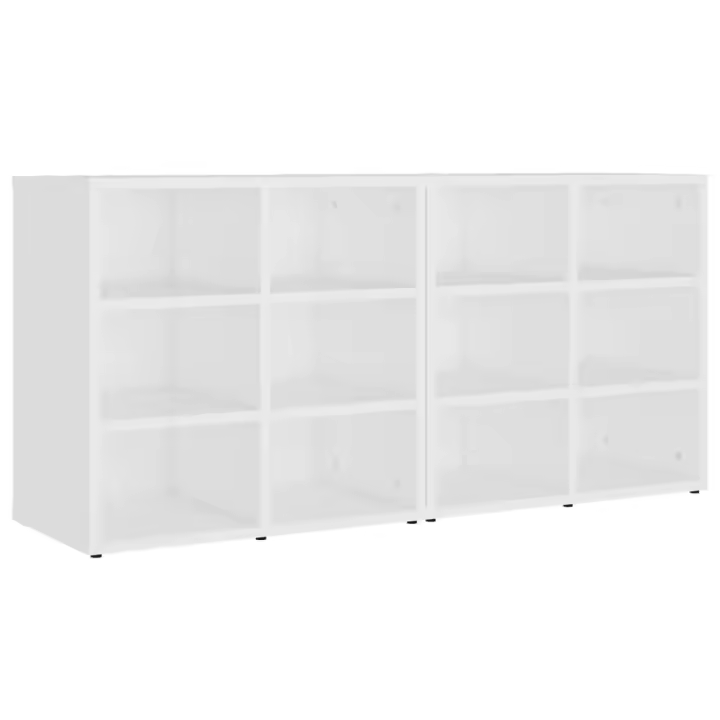 VidaXL Muebles Zapatero 2 Unidades Blanco 52,5x30x50 cm - 1
