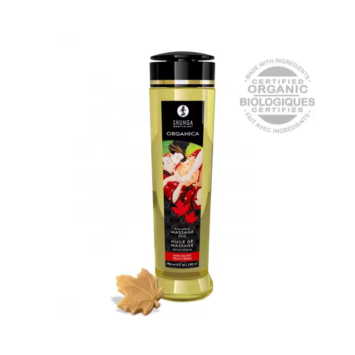 Belover Aceite de Masaje Orgánico Delicia de Arce Shunga 240ml - Suavidad en la Piel | Estimulante y Sensual - 1