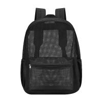 Mochila De Moda Para Mujer Transparente Y Ligera Malla Pesada Para Niños Y Niñas Negro Bolsa De Hombro De Viaje - details 6
