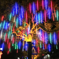 Luces De Hidraulicidad Solar LED Para Decoración De Fiestas Navideñas Y Bodas Al Aire Libre Cadena De Luces De Meteorito Showers Guirnalda De Farolillos Para Exterior - details 12
