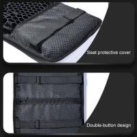 Almohadilla De Silla De Motocicleta Gel Honeycomb Malla 3D Cómoda Absorbente De Choque Alivio De Presión Transpirable - details 19