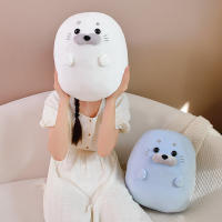 Nueva Adorable Peluche De Señorón En Algodón Sastre Juguete De Lobo Marino Suave Regalo Kawaii Para Dormir Y Abrazar - details 12
