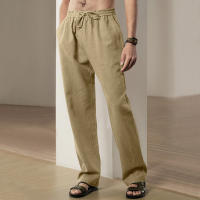 Pantalones deportivos casuales sueltos de lino transpirables de hip-hop para hombre de nueva tendencia de primavera y verano - details 40