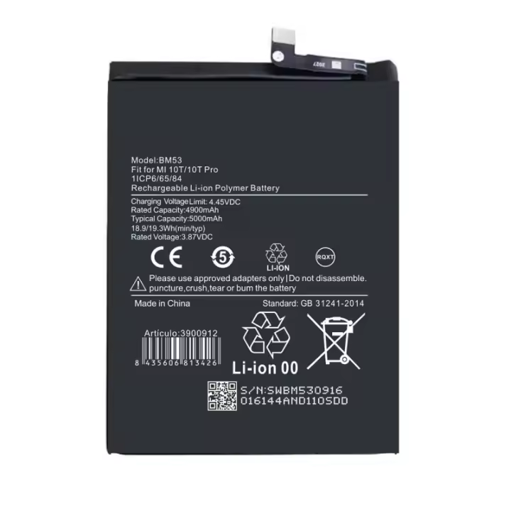 TODOBARATO 24HORAS Batería BM53 Xiaomi Mi 10T - Mi 10T Pro 4900mAh - 1