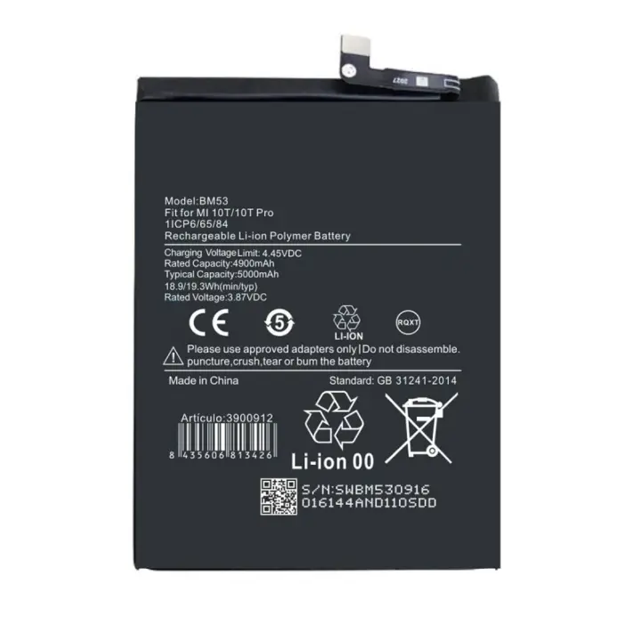 TODOBARATO 24HORAS Batería BM53 Xiaomi Mi 10T - Mi 10T Pro 4900mAh - 1