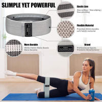 Banda De Resistencia De Color Gradiente Para Sentadillas Profundas Y Modelado De Glúteos Crochet Elasticidad Fitness Para Hombres Y Mujeres - details 1