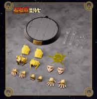 Bloques Originales Blokees Saint Seiya Figura De Acción Anime Modelo Dibujos Animados Para Niños Milo Escorpio Aiolia Leo Aries Mu 15cm DIY Construcción - details 21