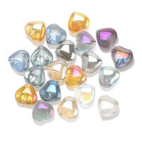 50 Pcs 8mm Cuentas De Vidrio En Forma De Corazón Para Creación De Joyas DIY Accesorios Hechos a Mano Pendientes Manualidades - details 4