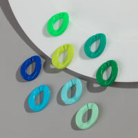 30pcs Cuentas De Acrílico Geométricas Solas En Color Para Hacer Pulseras Collares Cadenas De Gafas Accesorios De Joyería DIY De 20x30mm - details 9