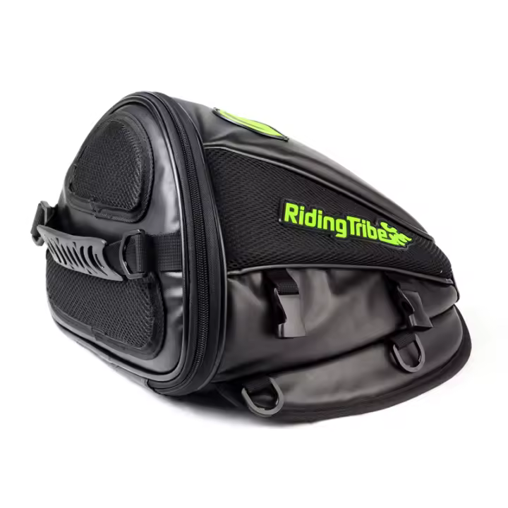 Bolsa De Silla De Moto De Cuero Genuino Impermeable Para Viajes Y Competencias Moto Bag Motocicleta Racing Oil Para Motociclista - 1