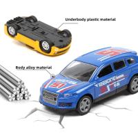 Juego De 4 Piezas Coches Pequeños De Aleación Para Niños Coches Miniatura Estilo Policia Escuela Taxi Durable Regalos Para Niños - details 1