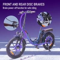 Bicicleta eléctrica Fafrees F20 Pro Neumático grueso de 20 * 3,0 pulgadas Motor sin escobillas de 250 W Velocidad máxima de 25 km / h Engranajes de 7 velocidades con batería de litio extraíble de 36 V 18 AH Alcance máximo de 150 km- Gris - details 9