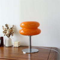 Lámpara De Mesa LED De Vidrio Italiano Diseñador Para Decoración Del Hogar Luz Nocturna Para Lectura Y Estudio Adecuada Para Dormitorio - details 21