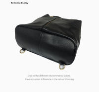 Mochila De Piel Auténtica Zency Para Mujer Vintage Antirrobo Gran Tamaño Bolsa De Viaje Diseñadora Mochila Escolar Exterior Cruzada De Hombro - details 6