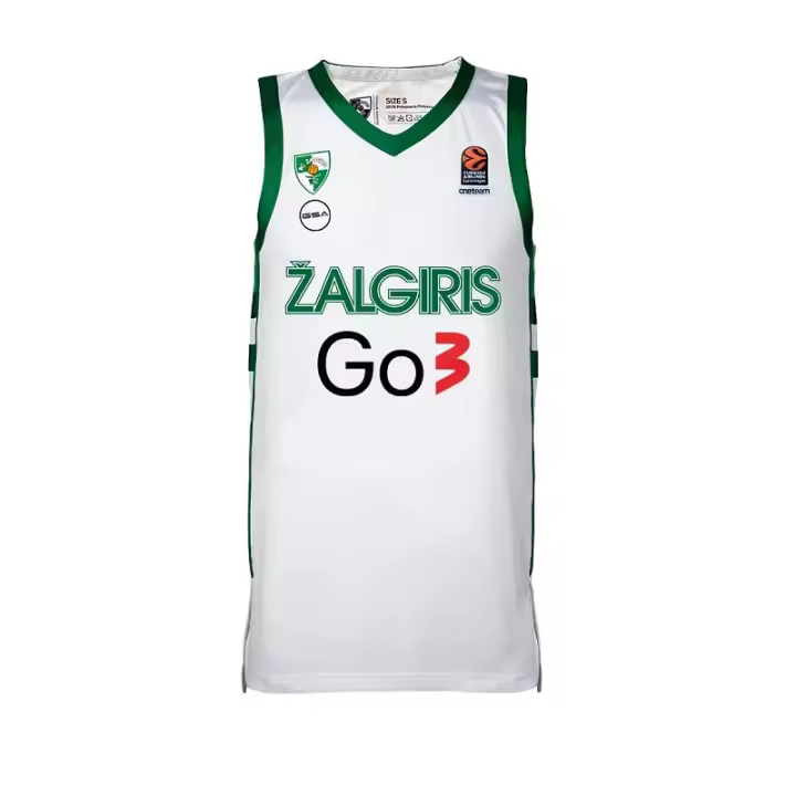 Camiseta Zalgiris Kaunas Euroliga Gsa Blanca - 1