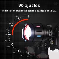Lámpara Frontal LED De Alta Potencia 800W 500000000LM Super Brillante Con Zoom Y Impermeable Para Camping Exterior Trabajo Caza - details 16