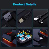 Teclado mecánico inalámbrico Redragon K615P-KBS Elise Pro, Bluetooth de tres modos, RGB, ultradelgado de perfil bajo, interruptores azules, 20 efectos de iluminación diferentes, 3 modos de conexión, compatible con Windows XP/Vista/7/8/10 - details 4