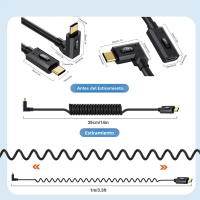 Cable De Extensión USB 5.0 Tipo-C Macho a Hembra 80Gbps Telescópico Con Multifuncionalidad Carga Rápida 240W 16K 60HZ Para Dispositivos Electrónicos - details 1