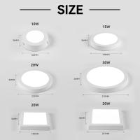 Lámpara De Techo LED Moderna Panel Para Sala De Estar Dormitorio Cocina Iluminación LED Decorativa Para El Hogar Fuente De Energía AC Incluye Bombillas - details 4