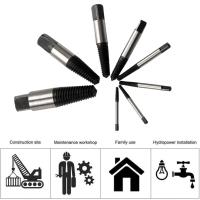 Extrayente De Tornillos Rotos 5/6/8 Piezas Acero Duradero Fácil De Usar Herramienta Para Remover Tornillos Dañados Y Bolts Centro De Buey - details 13