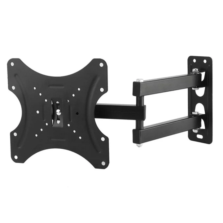 DECODEKO Soporte de pared fijo universal para TV,Soporte de Pared para TV de Movimiento Completo de Alta Resistencia para Pantallas de Instalación Fácil, Giro y Inclinación Ajustables, Negro-Adaptable a 32, 40 ,50 , 55 ,65,75pulgadas