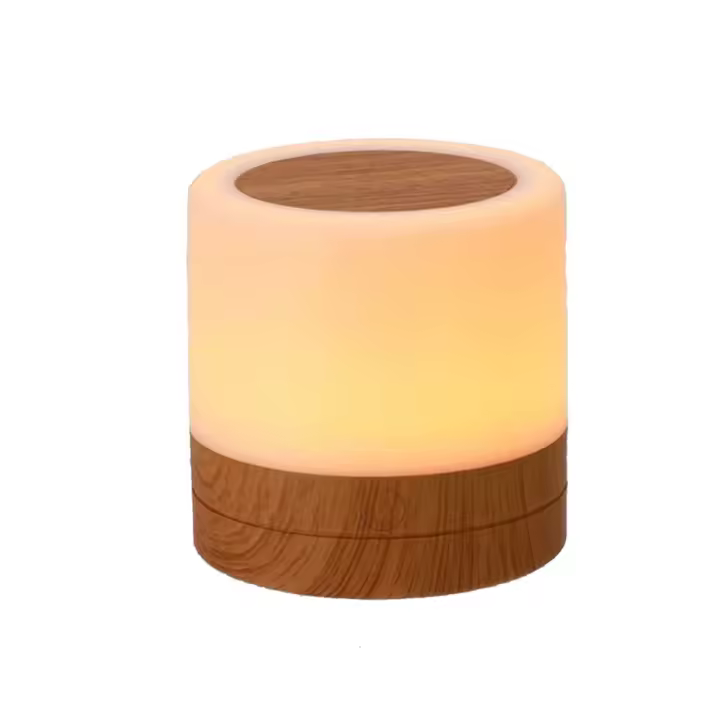 Lámpara De Noche Recargable Con Control Remoto Y Toque LED Mini Lámpara Portátil Para La Mesa De La Habitación Luz Dimmer Para Dormitorios - 1