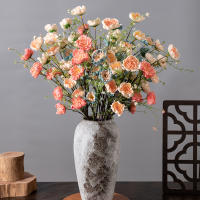 Bouquet De Novia Artificial De Paeonia Y Floral De Rhododendro En Seda Para Bodas Decoración De Navidad Y Fotografía Propios De Mesa - details 0