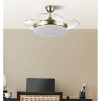FABRILAMP- Ventilador Dc Tridente Mini 59w Cuero 4aspas Desp. 91d 6980lm Reg.intensidad Remoto+temporizador+memoria 3000-4000-6000k MUY SILENCIOSO - details 2