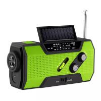 Mov-Cargador de teléfono Celular, SOS para hogar y Emergencia Radio de emergencia, manivela SOLAR DE 5000 mAh, Radio meteorológica portátil AM/FM/NOAA with LED interior，Carga de teléfonos móviles de generación de energía manual de emergencia - details 0