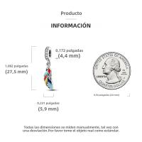 Encanto De Colgante De Árbol De Familia Platinado En Plata Para Pulsera De Bangle Y Collar DIY Regalo Con Doble Vuelo Aéreo - details 197
