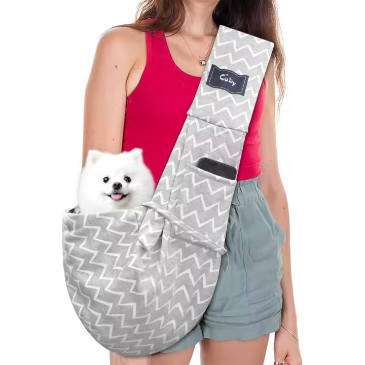 Portabebés para cachorros y gatos, reversible, manos libres, suave y cómodo. - 1