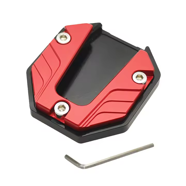 Patin De Apoyo Para Motocicleta Universal De Aluminio Y Plástico Resistente Para Suelo Caliente Hierba Tierra Garage - 1