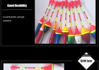 Set De 10 Flotadores Para Pesca En Colores Y Tamaños Mixtos Bobber De Plástico Accesorios De Pesca Para Agua Dulce - details 4