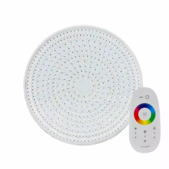 LEDBOX Kit Lámpara LED SLIM PAR56 para piscinas,  12V DC, IP68, 35W, RGB + mando, RGB. Iluminación exterior LED, Iluminación para Piscinas - 1