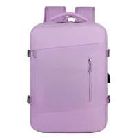 Bolsa de viaje expandible de gran capacidad con varios colores disponibles para computadora portátil de viaje, mochipa para Pareja with Carga USB para helbres y Mujeres. - details 4