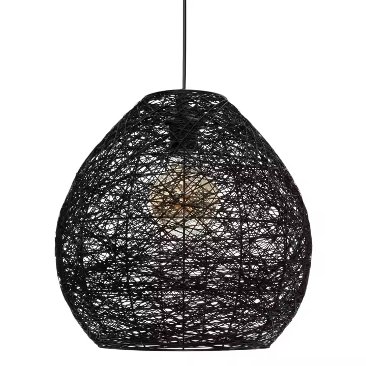 Atmosphera Lámpara de Techo Negra de Papel Resistente y Bonita para Decoración - 1