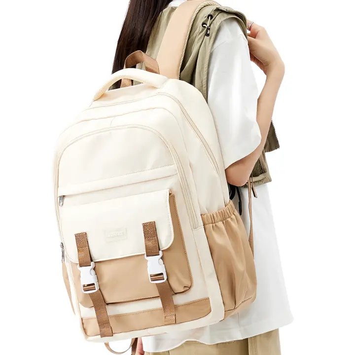 Mochila de alta capacidad para estudiantes, morral escolar para ordenador portátil, de viaje, estética, a la moda, para mujer - 1