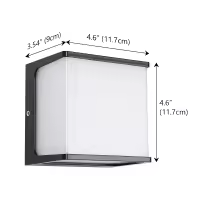 Lámpara De Pared LED Para Exteriores Impermeable IP65 Sin Sensor De Movimiento 8W Iluminación Para Jardín Y Porche Estilo Moderno - details 1
