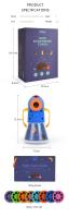 Proyector De Historias Con Luz Nocturna Y Linterna Juguete Para Niños Aprendizaje Temprano Educativo Máquina De Historias Luminosa Para Dormir - details 1