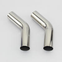 Accesorio De Coche Tubo De Escape Automóvil Convertido En Brazo De Acero Inoxidable Ángulo De 45 Grados Para Reducir El Diámetro - details 6