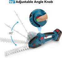 2 en 1 Cortasetos eléctrico, podadora de mano inalámbrica, recargable, herramienta de jardín para batería Makita de 18V, recortadora eléctrica de setos Equipado con un enchufe de batería de la UE - details 6