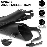 Aletas De Natación Ajustables De Silicona Para Adultos Y Niños Zapatos De Nado Cortos Para Diversión Y Viajes Talla Abierta Unisex - details 4