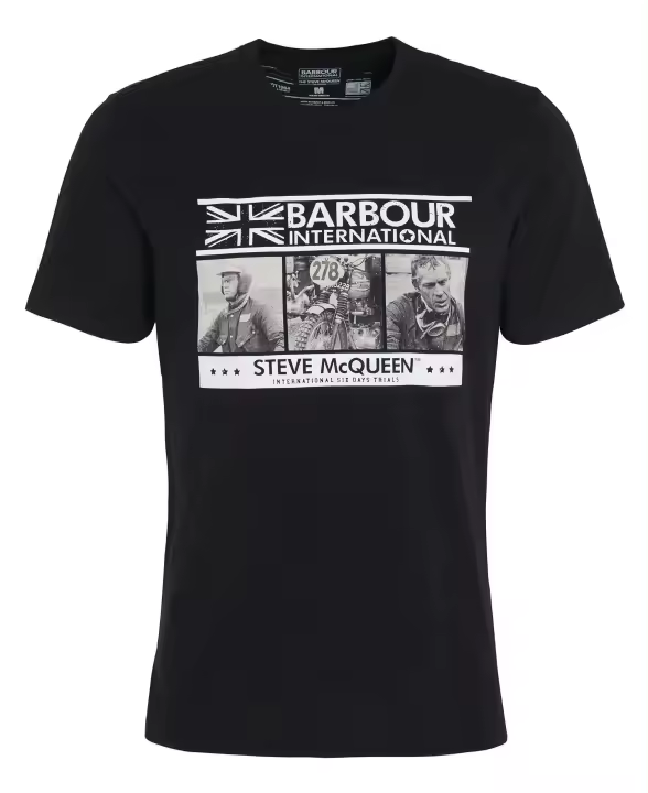 Barbour International Charge T-Shirt Classic Black - 1