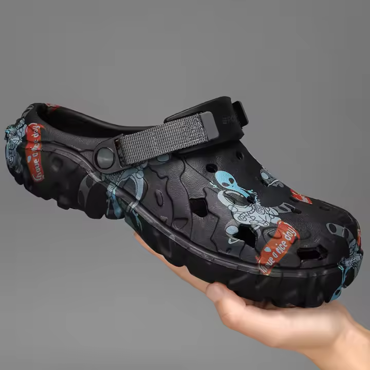 Sandalias De Verano Para Hombres Talla Grande Clogs EVA Pantuflas Moda Casual Zapatillas Planas Leales Para Hombres Y Mujeres - 1