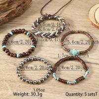 Pulsera De Moda Para Hombres Retro DIY Con Multiple Capas Hilo Elástico Y Bolas De Madera Y Caracol De Coco Para Fechas De Fiesta Regalos - details 11