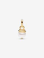 Pandora - Charm Colgante mini con diseño de serpiente perlada de Pandora ME - Baño de Oro de 14 K - details 0