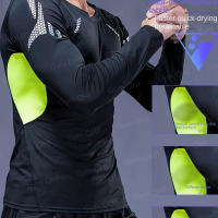 Camisa De Compresión Para Hombre Fitness Gimnasio Ropa Deportiva Transpirable Secado Rápido Anti Sudor Guardia Contra Arrugas Camiseta Deportiva Para Ciclismo Entrenamiento Correr - details 25