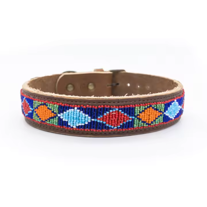 LADRAN GAUCHO - Collar para Perros CAMERUN de Cuero Hecho a Mano - Resistente, Ajustable y Artesanal - 1