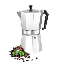 DESEOS Cafetera aluminio moka Family | Apto para cocina vitrocerámica y gas | No apto para inducción | 1, 2, 3, 6, 9, 12 tazas | Prepara café fácilmente - details 2