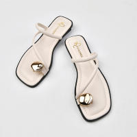Sandalias De Lujo Para Mujer Zapatos De Verano Mules De Cuña Plataforma Retro Con Decoración Metálica Cierre Pull on Talla True - details 3